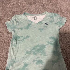 abercrombie kids Mint Tie-Dye V-Neck Tee